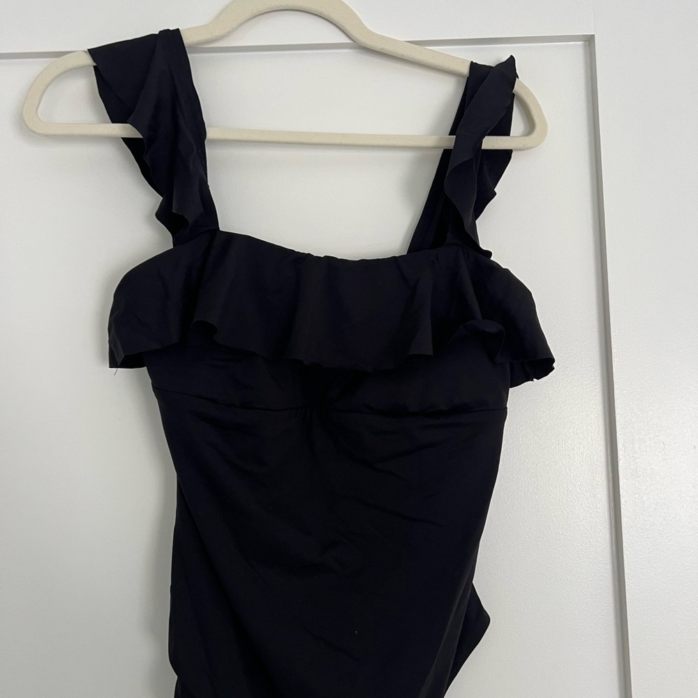 Eberjey Black Ruffle One Piece Swimsuit